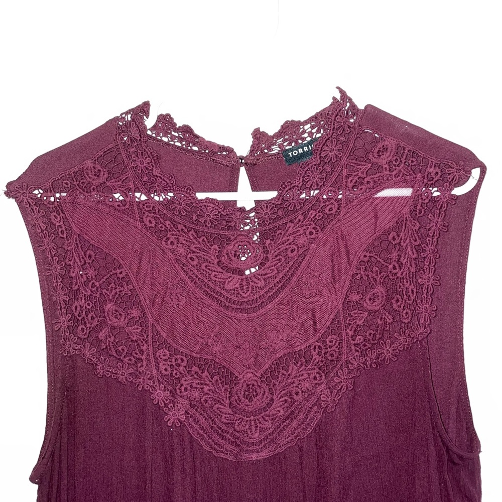 Maroon Torrid Tank 3X